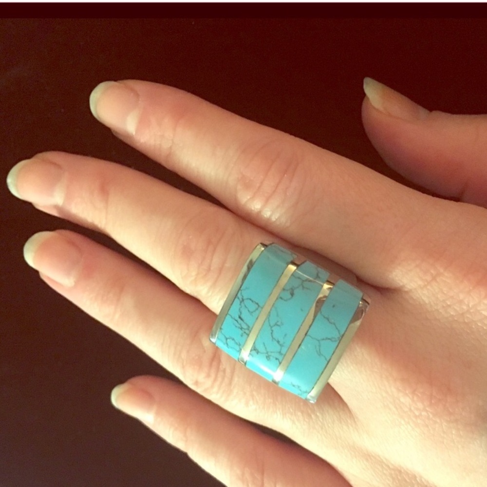 Ring sale! Turquoise and .925 silver ring.